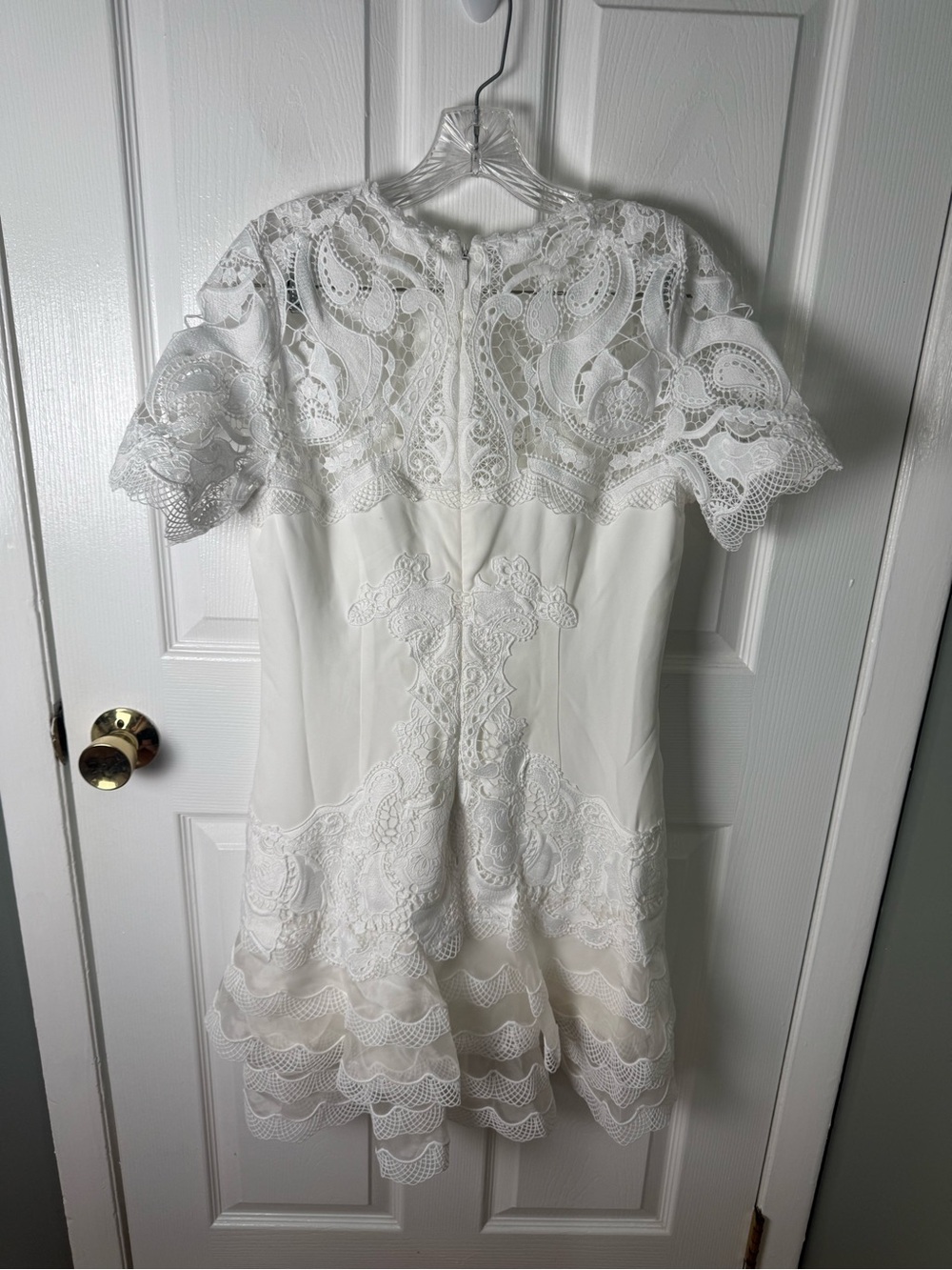 Simkhai Signature Paislee Dress in White 10 - Picture 6 of 7